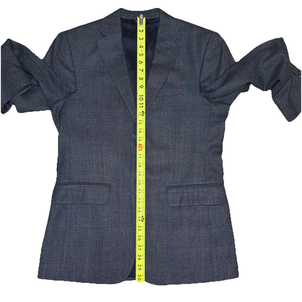 Jos A Bank Blazer Mens 38R Gray‎ Silk Wool Tailored Traveler's Collection Blazer - Picture 3 of 10